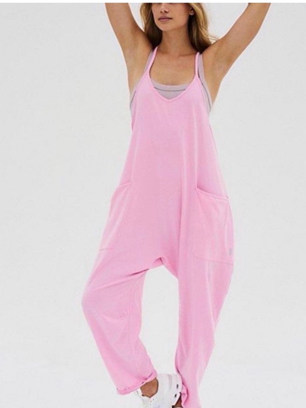 Free people hotshot onesie pink xs